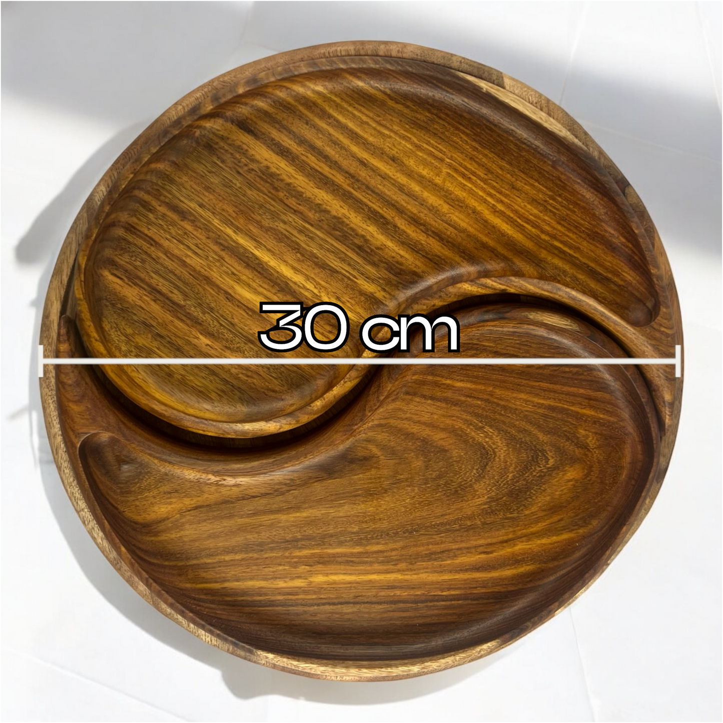 Yin & Yang Nut Tray - RUSTIC