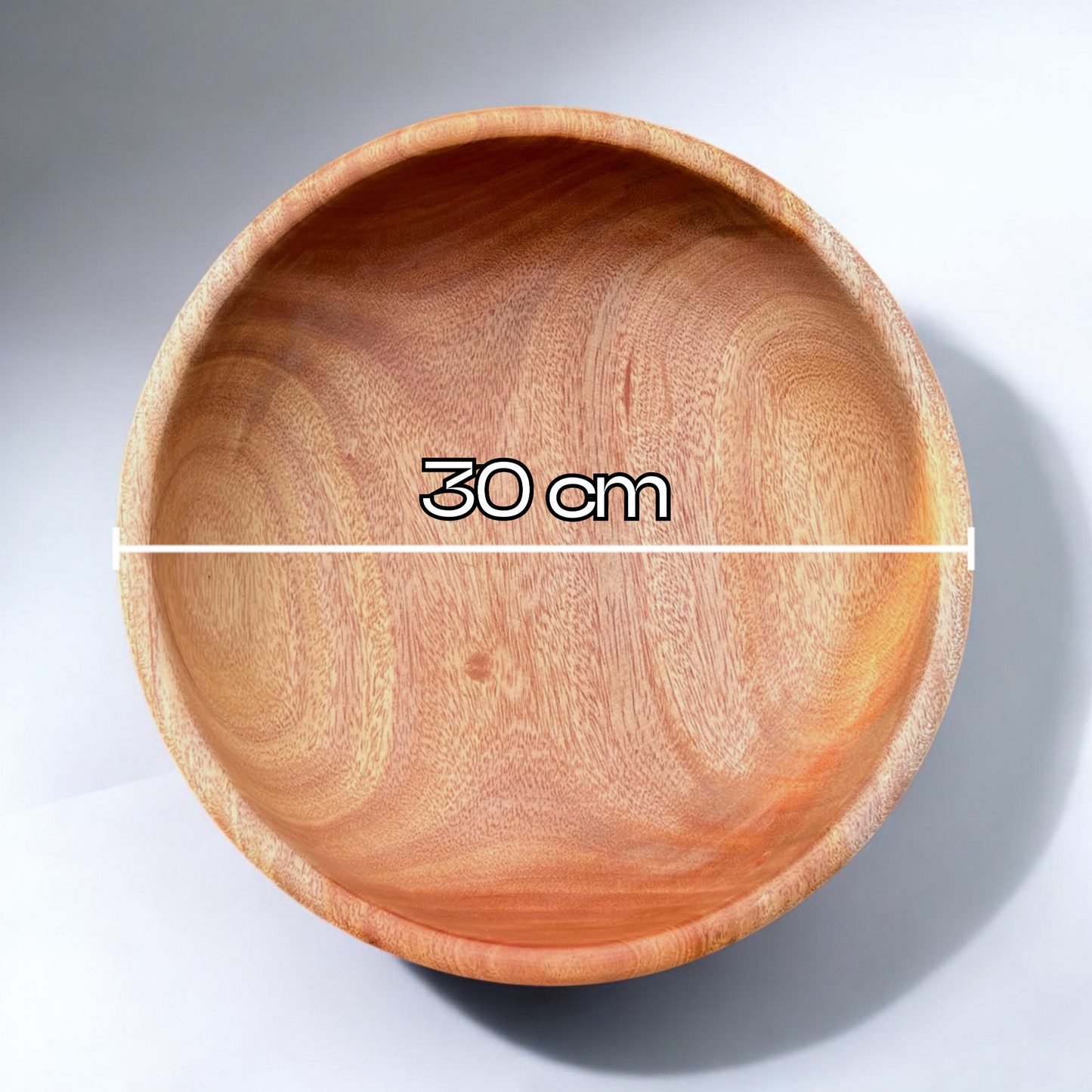 Large Natural Wooden Bowl - RUSTIC