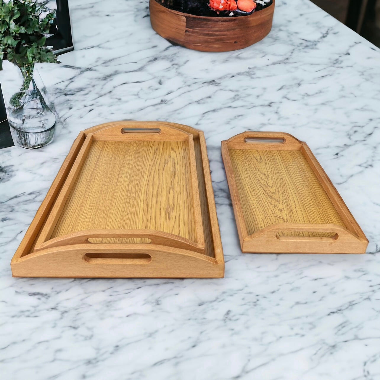 3 Set Wooden Trays