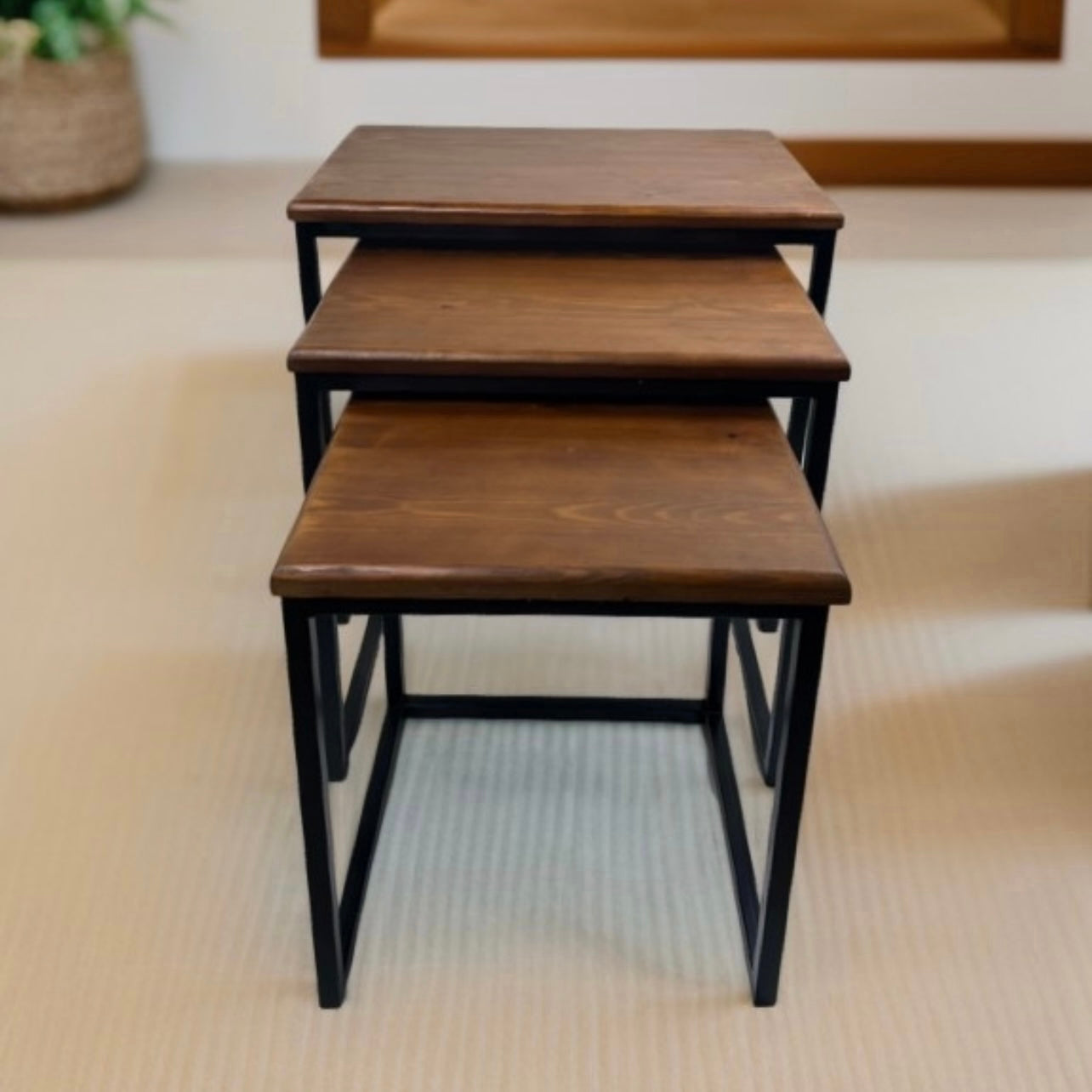 3 Set Wooden Nesting Tables