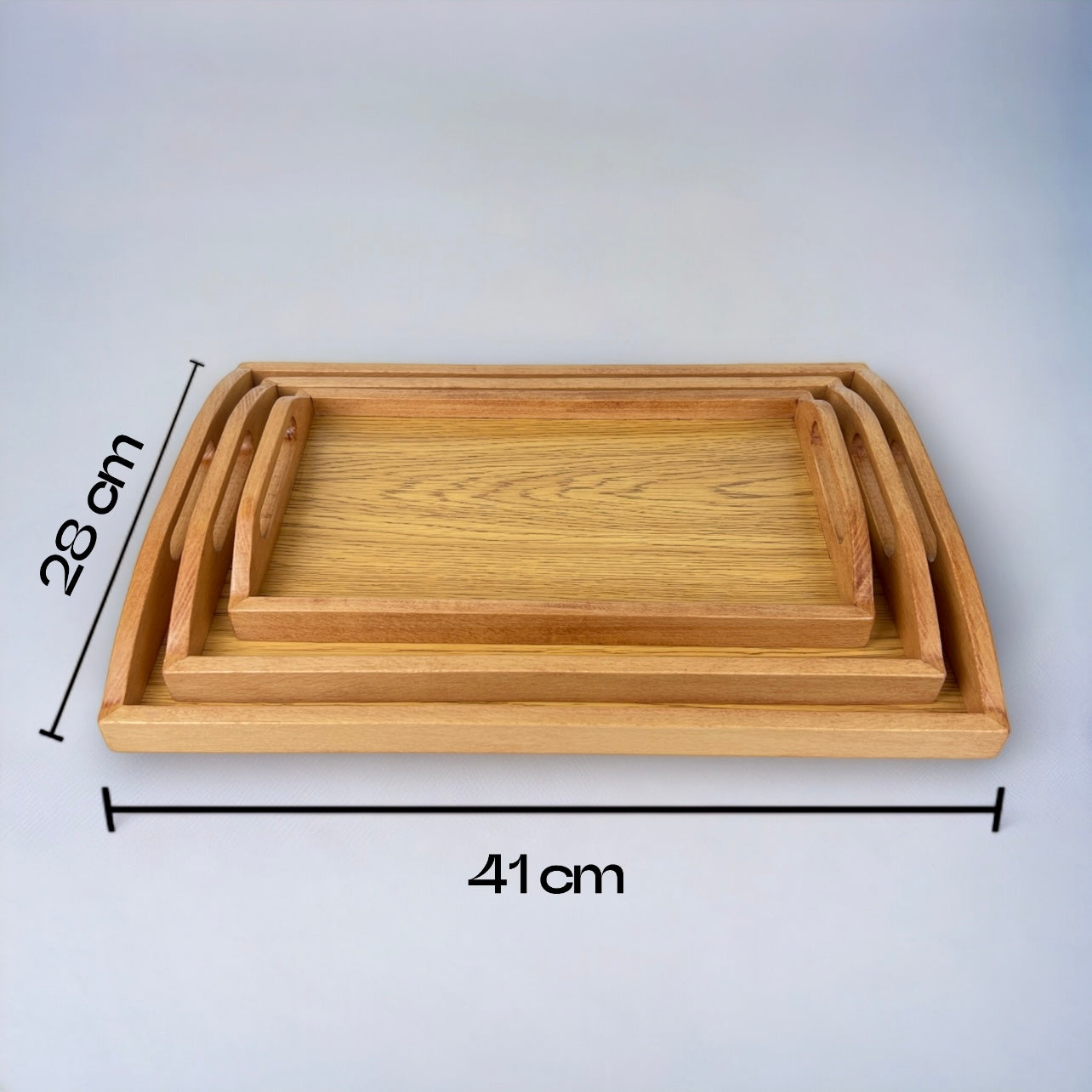 3 Set Wooden Trays